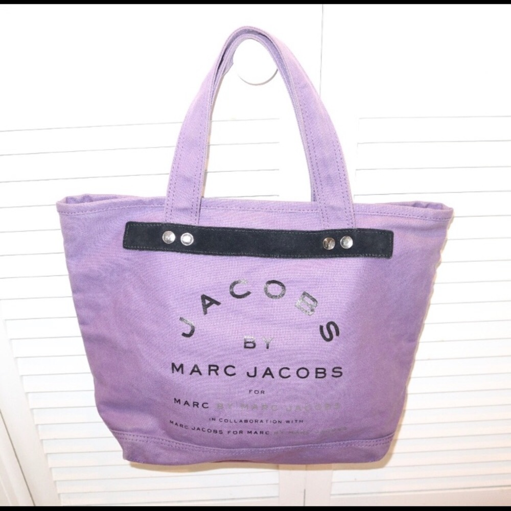 Marc Jacobs Purple Canvas Tote